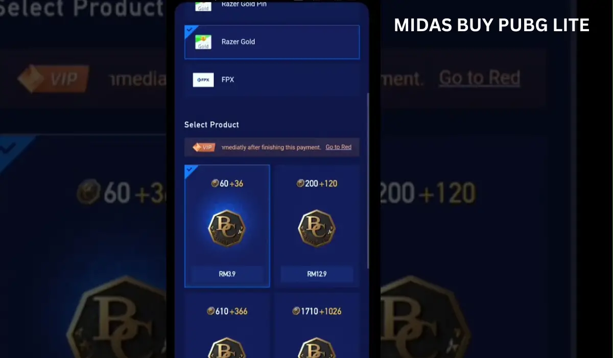 Midas Buy PUBG Lite