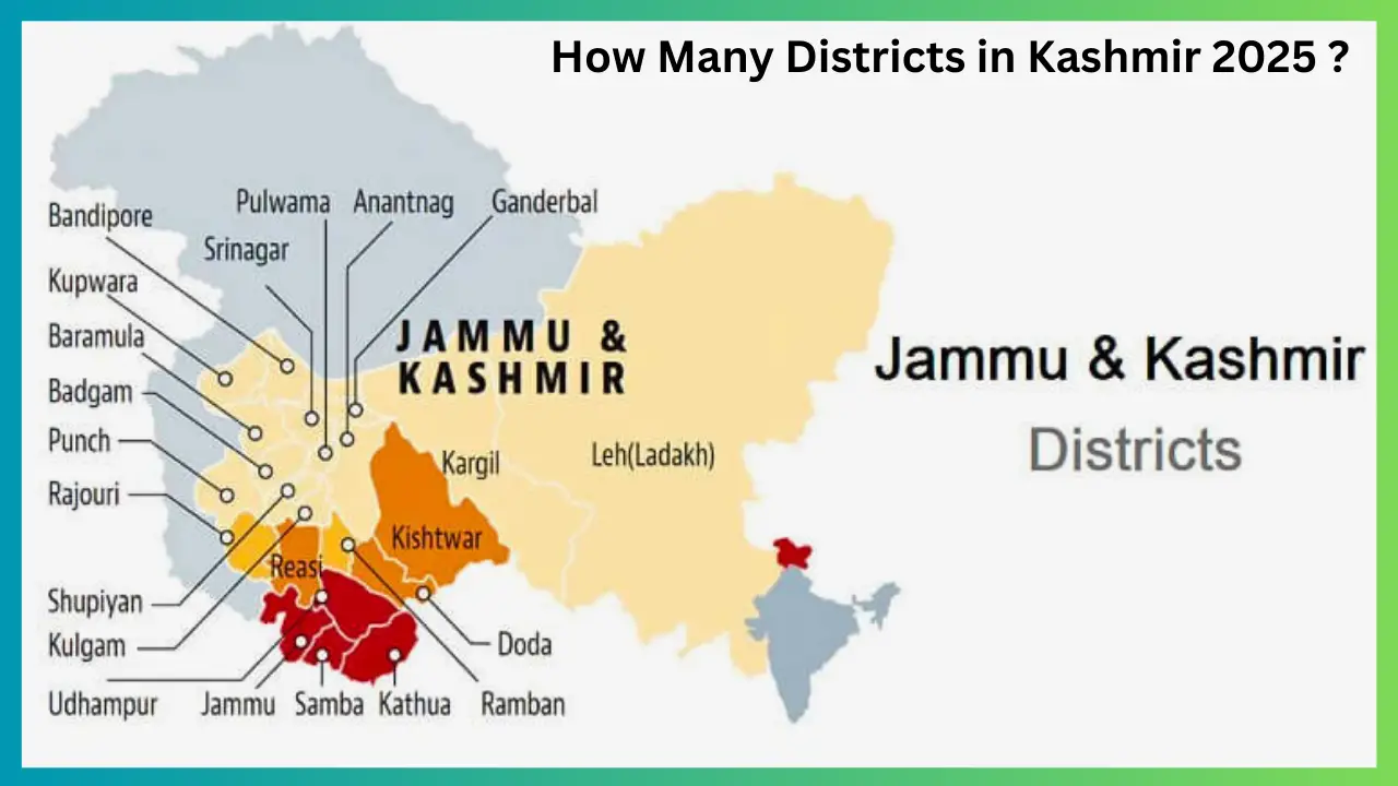 How Many Districts in Kashmir 2025 ?