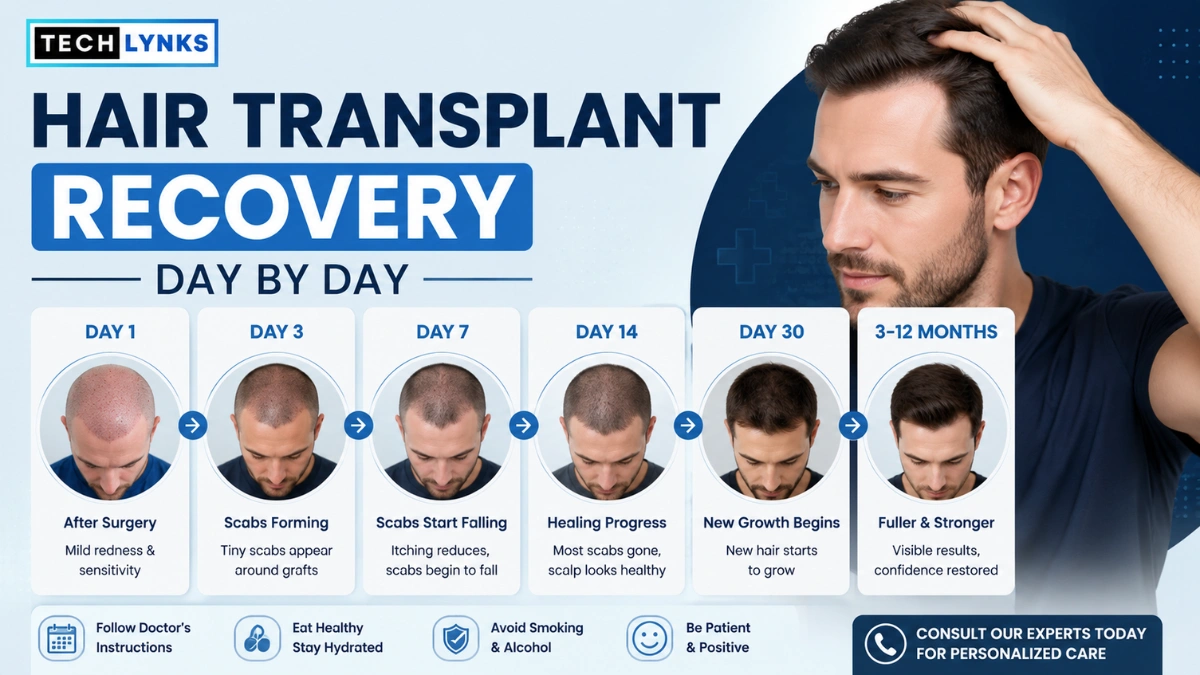 Hair Transplant Recovery Day by Day
