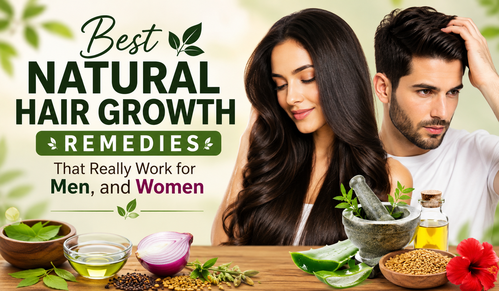 Best Natural Hair Growth Remedies, That Really Work for Men, and Women