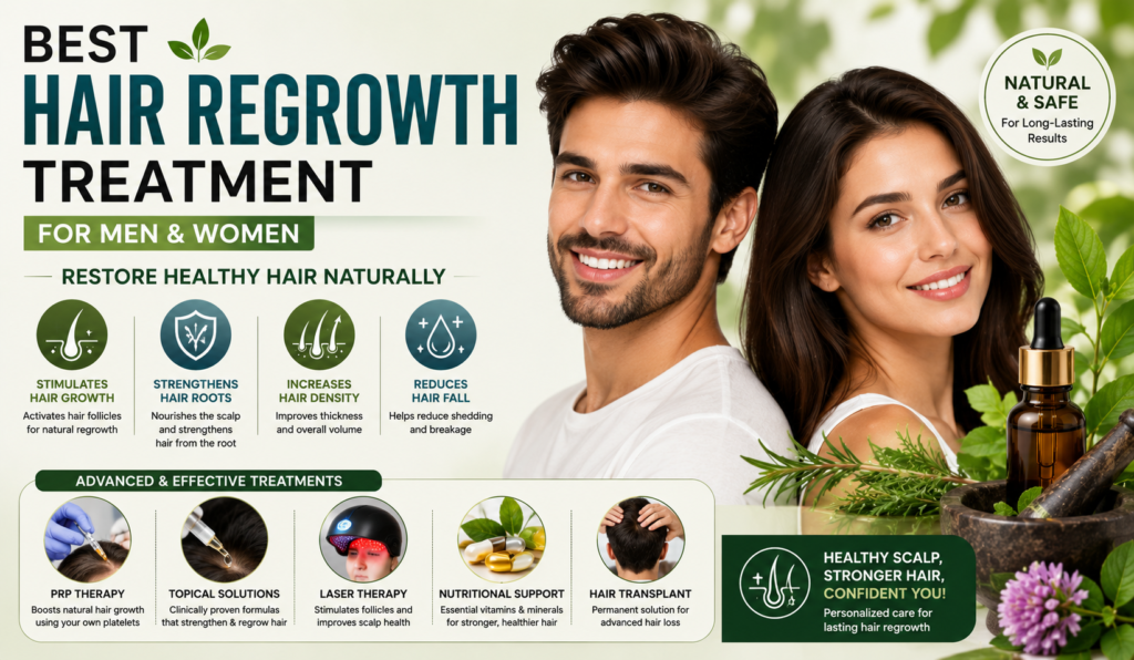 Best Hair Regrowth Treatment for Men, and Women